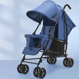 New Front and Rear Seat Twin Stroller Removable and Washable Lightweight Foldable Two-seater Stroller Double Baby Carriage