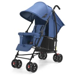 New Front and Rear Seat Twin Stroller Removable and Washable Lightweight Foldable Two-seater Stroller Double Baby Carriage