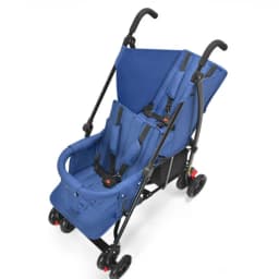 New Front and Rear Seat Twin Stroller Removable and Washable Lightweight Foldable Two-seater Stroller Double Baby Carriage