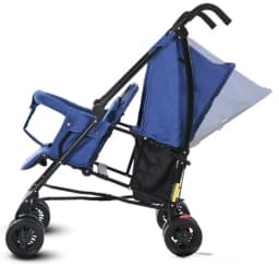New Front and Rear Seat Twin Stroller Removable and Washable Lightweight Foldable Two-seater Stroller Double Baby Carriage