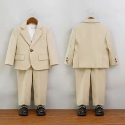 Boys Summer Khaki Pink Photography Suit Gentleman Kids Breathable Jacket Pants Ceremony Costume Children Silm Fit Wedding Dress