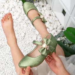 2025 Spring Girls Party Dresses Shoes Elegant Bowknot Catwalk Children High Heels Fashion Kids Princess Wedding Leather Shoes