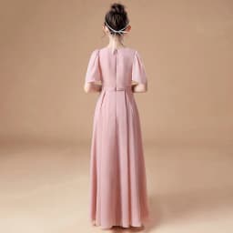 A-Line Spoon Floor-Length Chiffon Lace Little Bridesmaid Dress Princess Little Girl Flower Girl Dress Wedding Party