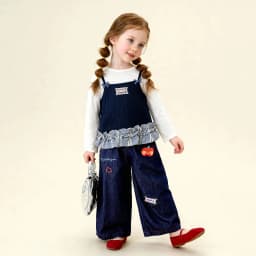 Amila 2026 Spring Girls' T-Shirt Set Sweet And Versatile Long Sleeve Bottom Shirt Strap Two Piece Set Trendy Daily Fashion
