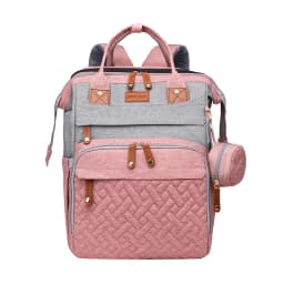 3 In 1 Diaper Bag Backpack Foldable Baby Bed Waterproof Travel Bag with USB Charge Nappy Stroller Bag with Changing Bed 3 Types