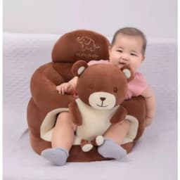 Sponge Fill Children's Cartoon Animal Learning Seat Baby Sofa Support Seat Cover Plush Chair Feeding Portable Seat Soft Cushion