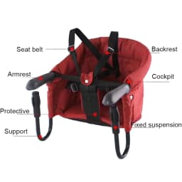 PANGDUBE Foldable Baby High Chair Portable Feeding Chair Booster Seat with Safety Belt Toddler Dining Chair for Infant Travel