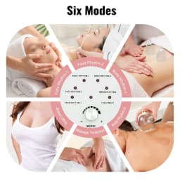 Vacuum Therapy Machine, Professional Acupoint Cupping Body Shaping Electric Device, for Personal Body Care, W/ 24 Cups & 3 Pumps