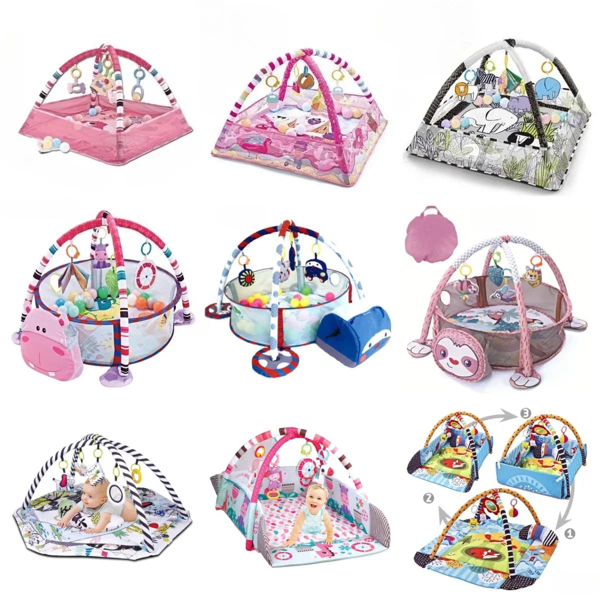Educational Fitness Frame For Children Play Mat Rack Crawling Blanket Infant Play Rug Gift Kids Activity Mat Gym Baby Toys New