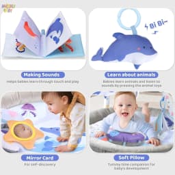 Foldable Baby Playmats and Gyms Safe Playpen-Style Baby Activity Gym with Pillow and Toys Removable Padding Thick Breathable Baby Play Mat Early Learning Gym Floor Mats with Foldable Storage for Newborns 0-36M