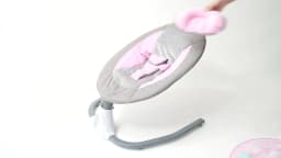 Electric Bluetooth Baby Cradle Baby Auto Swing Chair with Remote Control for 0-18 Months, Swing Amplitudes /Timing Adjustable