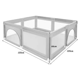 Baby Playpen, Indoor and Outdoor Playpen, Baby Play Area Including 50 Ocean Balls, Light Grey/Dark Grey/Green/Black, 120X120X66Cm/180X120X66Cm/205X147X66Cm