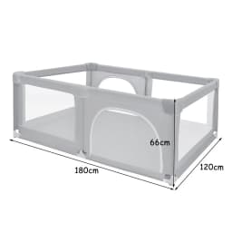 Baby Playpen, Indoor and Outdoor Playpen, Baby Play Area Including 50 Ocean Balls, Light Grey/Dark Grey/Green/Black, 120X120X66Cm/180X120X66Cm/205X147X66Cm