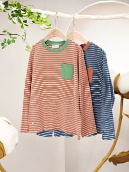 Dave Bella T-shirt for Children Spring Autumn Pullover Striped Pure Cotton Girls Boys Bottom Top Casual Fashion Soft DB3262574