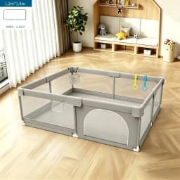 Large Baby Playpen for Children,Baby Playpen with Basketball Hoop, Playground for Toddlers,Indoor Outdoor Kids Activity Center