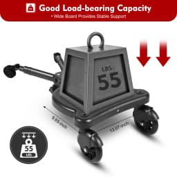 2-in-1 Ride-On Buggy Attachment, Adjustable Stroller Board 55lb Load Capacity Stroller Platform for Shopping Walks with Kids