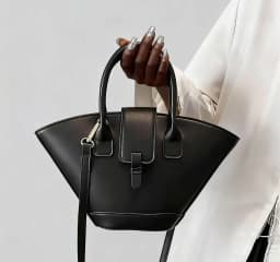 Chic Leather Simple Handbag Elegant Design Parisian Inspired Can Be Used As A Glamorous And Fashionable Diaper Bag