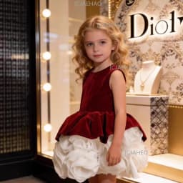 New Little Girl Princess GownChildren Girls Dress Clothes Sleeveless Formal Costume Elegant Tutu Party Pageant Kids Clothing