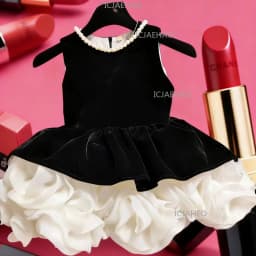 New Little Girl Princess GownChildren Girls Dress Clothes Sleeveless Formal Costume Elegant Tutu Party Pageant Kids Clothing