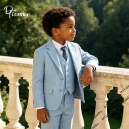 Ship Today Wedding Ring Bearer Page Boy Tuxedo Communion Suit Boy's Formal Linen Suit 4-Piece Jacket Vest Pants Tie Bowtie