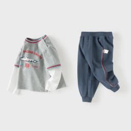 Dave Bella Children Top Pants Suits Spring Autumn Boys Sets Baby Casual Trousers Cartoon Print Pullover Kids Clothing DB1260161
