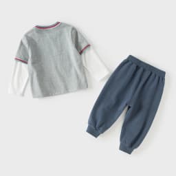 Dave Bella Children Top Pants Suits Spring Autumn Boys Sets Baby Casual Trousers Cartoon Print Pullover Kids Clothing DB1260161
