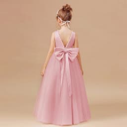 Girls' Premium Princess Dress with Oversized Bow – Full Tulle Flower Girl & Recital Gown for Piano Performances