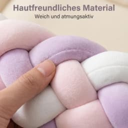 200cm Braided Baby Crib Bumper Pad Soft Breathable Toddler Bed Rail Protector Nursery Decor Newborn Baby Shower Gifts
