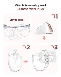 Electric Breast Pump 3 modes & 12 levels Hands-Free Breastpump, Pain-Free, BPA-Free Milk Collector with 17/19/21/24 mm Flange