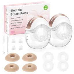 Electric Breast Pump 3 modes & 12 levels Hands-Free Breastpump, Pain-Free, BPA-Free Milk Collector with 17/19/21/24 mm Flange