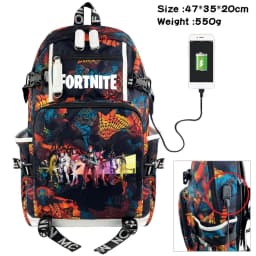 NEW Fortnite Game Headset Student Bookbag Double Shoulder Backpack For Youth Men Women Travel Motorcycle Equipment Accessories