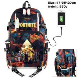 NEW Fortnite Game Headset Student Bookbag Double Shoulder Backpack For Youth Men Women Travel Motorcycle Equipment Accessories