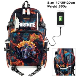 NEW Fortnite Game Headset Student Bookbag Double Shoulder Backpack For Youth Men Women Travel Motorcycle Equipment Accessories