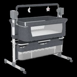 Baby Bed Baby Cribs Baby Cradle Multi Functional with Mosquito Net Stable Safety Newborn Bed Send Gifts Memory Cotton Mattress Storage Bag Parents Enjoy Play with Baby Home Sleeping Bed Fashion and Good Quality