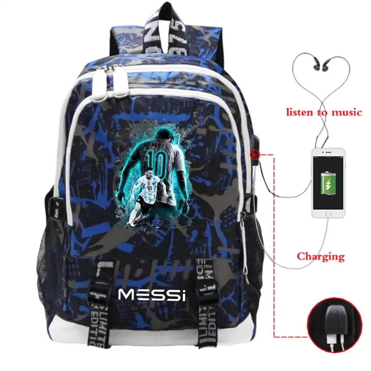 Soccer Lover Back To School Bagpack Men Women Fashion Football Star Graphics Rucksack Casual School Bags For Teenage Girls Boys