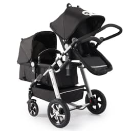 Lightweight Twin Baby Stroller Foldable Double Baby Stroller for Two Children Shock-absorbing Twin Baby Stroller Four Wheel Cart