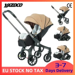 Convertible Baby Stroller, Full Flat Rest Mode, Simple One-Click Folding System, Reliable Shock-Absorbing Wheels, Comfort Ventilated Seat For Infants