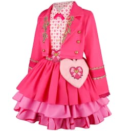 Children's Halloween Cosplay Sets Two-piece Dress+ jacket 2Pcs Set Movie Costumes for Girls Party Rise Red Princess Outfit