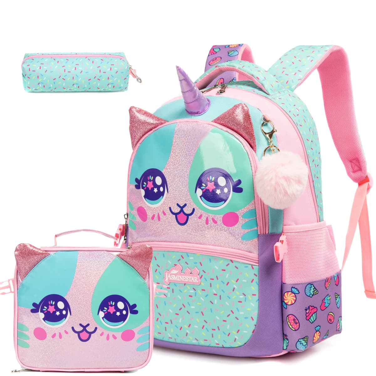 School Backpack for Boys Kids Backpack for Boys Primary School Daypack Elementary Students Kids Schoolbag with Lunch Bag