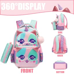 School Backpack for Boys Kids Backpack for Boys Primary School Daypack Elementary Students Kids Schoolbag with Lunch Bag