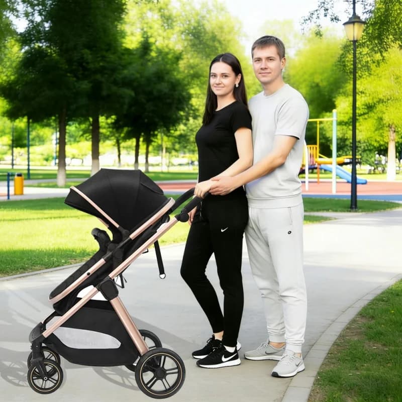 High Quality 3-in-1 Stroller Lightweight Portable Baby Carriage Travel Pram Manual Pushchair Infant Cart Parent's Careful Choice City Fashionable Cart