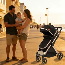 High Quality 3-in-1 Stroller Lightweight Portable Baby Carriage Travel Pram Manual Pushchair Infant Cart Parent's Careful Choice City Fashionable Cart