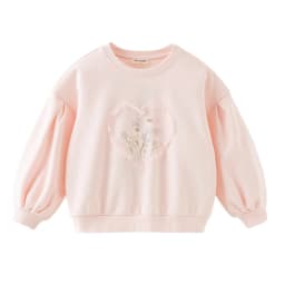 Dave Bella Girls Long Sleeve Pink Pullover 7-13 Years Children Autumn Spring Sweatshit Sweet Outdoor Floral Hoodies DK3262525
