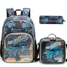 School Backpack for Boys Kids Backpack for Boys Primary School Daypack Elementary Students Kids Schoolbag with Lunch Bag