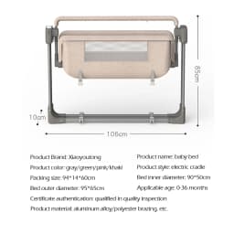 Baby Multifunctional Electric Cradle Rocking Bed Rocking Chair Newborn Smart Coax Baby Soothing Artifact Sleeping Basket