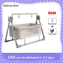 Baby Multifunctional Electric Cradle Rocking Bed Rocking Chair Newborn Smart Coax Baby Soothing Artifact Sleeping Basket