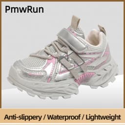 Trend Fashion Children's Sport Shoes PU Leather Breathable Teenager Kid's Sneakers Outdoor Boy's Girl's Running Shoes Teenager