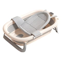 Foldable Baby Bathtub, Safe and Portable Bathing Solution for Infants and Toddlers, Suitable for 6-12 Months, Easy
