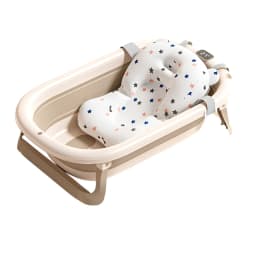 Foldable Baby Bathtub, Safe and Portable Bathing Solution for Infants and Toddlers, Suitable for 6-12 Months, Easy
