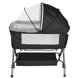 Baby Cot, 3 In 1 Baby Bed 4 Way Height Adjustment And Tilt Adjustment With Brake Bassinet Baby Portable Cot For Home And Travel